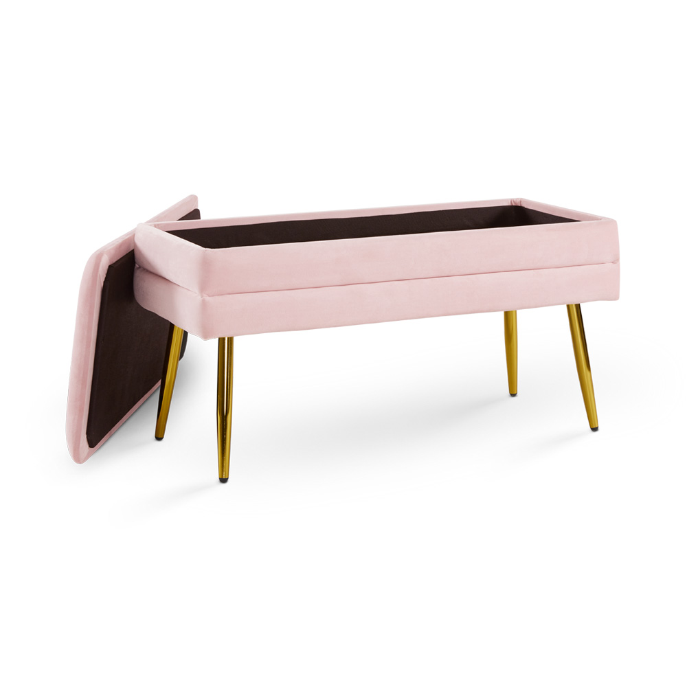 Enya Storage Bench: Pink Velvet